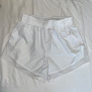 Athletic white shorts